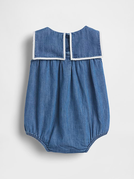 Gap Baby Denim Sailor Bubble Bodysuit — photo 3