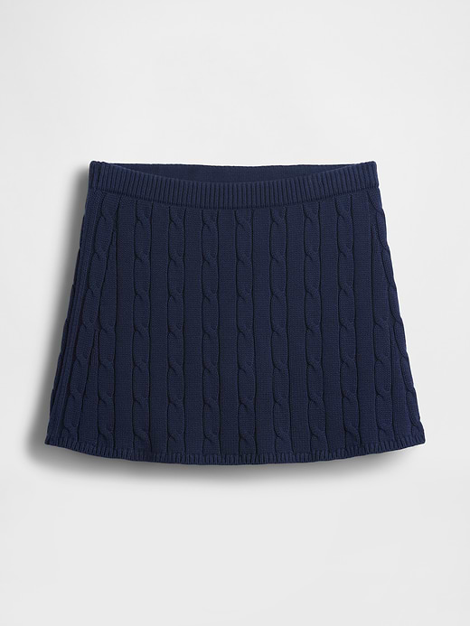 Gap 100% Cotton Cable-Knit Mini Skort — photo 6