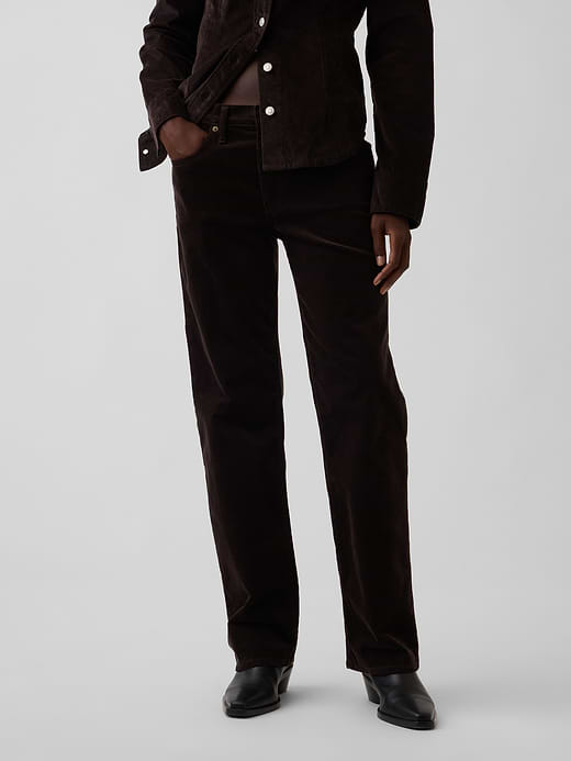 Gap Mid Rise Relaxed Straight Jeans — photo 3