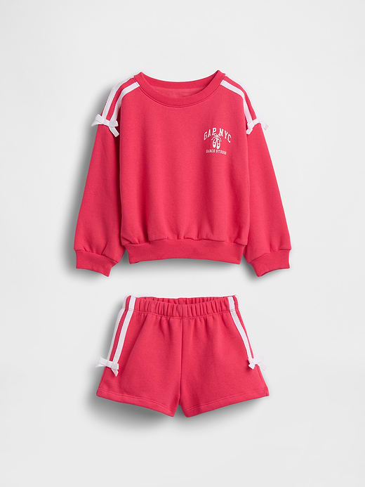 Gap Baby & Toddler VintageSoft Bow Logo Sweat Set — photo 3