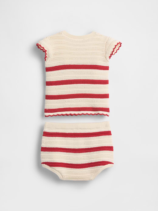 Gap Baby Crochet Stripe Outfit Set — photo 3