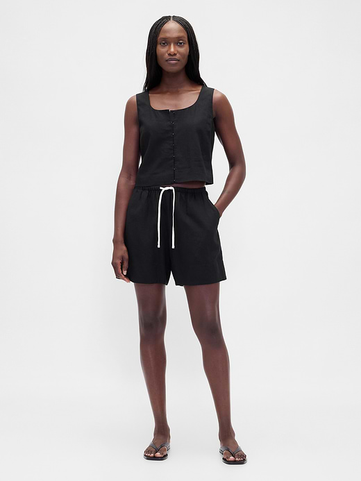 Gap 6" Linen-Blend Easy Shorts — photo 1