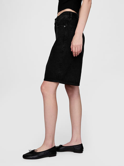 Gap 11" Mid Rise Longline Denim Shorts — photo 4