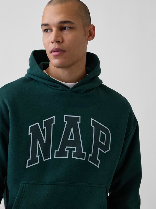 Gap Adult VintageSoft NAP Logo Hoodie — photo 5