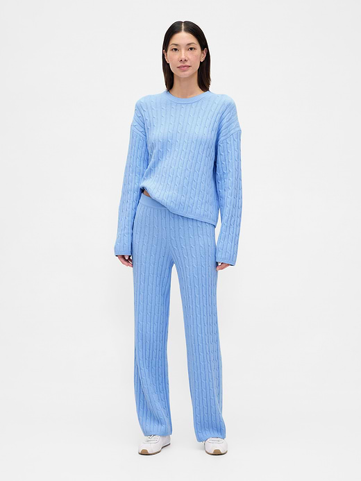 Gap CashSoft Cable-Knit Sweater Pants — photo 1