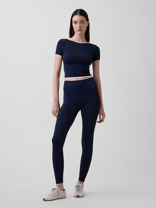 Gap GapFit Smooth Reversible Wrap Crop Top — photo 3