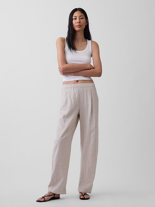 Gap Linen-Blend Easy Barrel Pants — photo 7