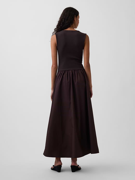 Gap Mixed Media Drop-Waist Maxi Dress — photo 3