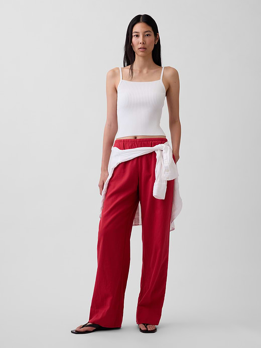 Gap Linen-Blend Easy Wide-Leg Pants — photo 7