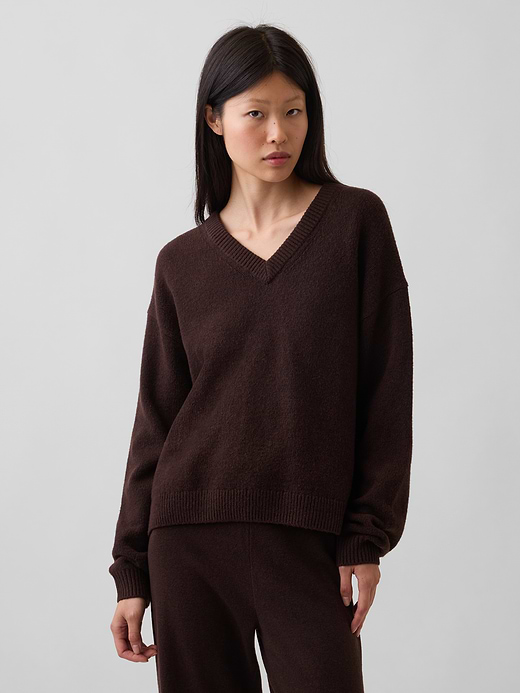 Gap CashSoft Oversized V-Neck Sweater — photo 1