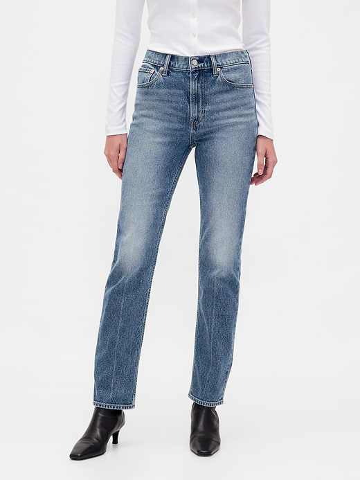 Gap High Rise ’90s Slim Straight Jeans — photo 3