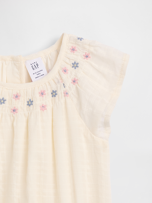 Gap Baby Smocked Floral Bodysuit — photo 4