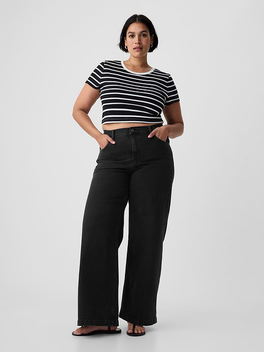 Gap High Rise Stride Wide-Leg Jeans — photo 6
