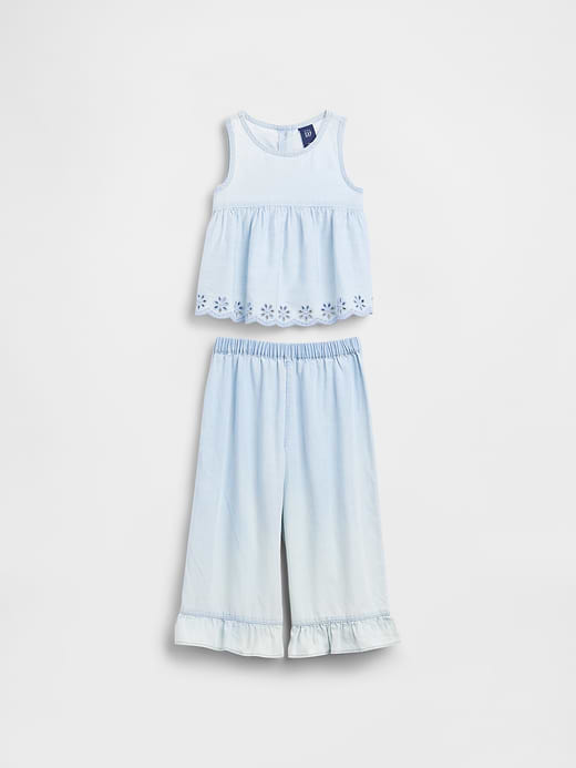 Gap Baby & Toddler Eyelet Denim Outfit Set — photo 3