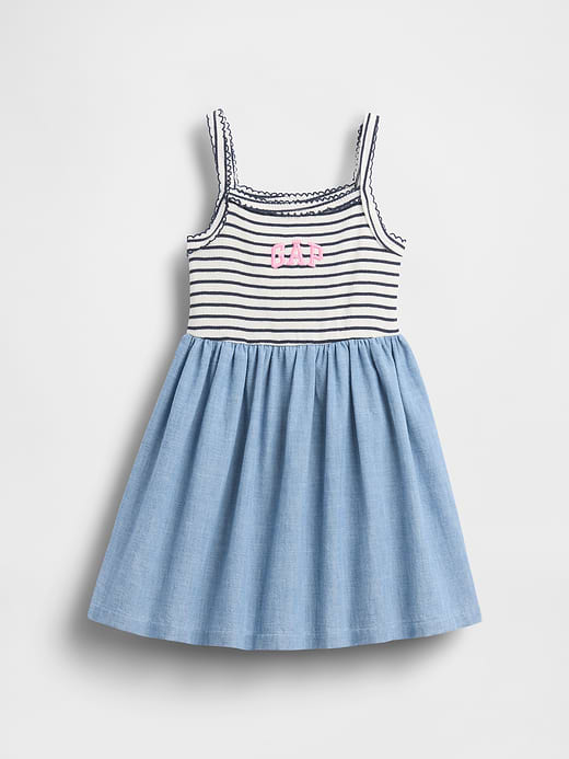 Gap Baby & Toddler Mixed Media Apron Dress — photo 3