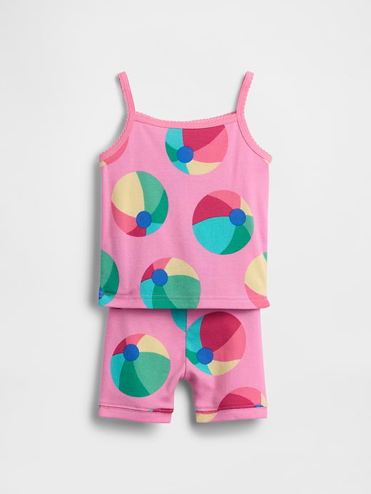 Gap Baby & Toddler Organic Brushed Cotton Beach Ball PJ Cami Short Set — photo 3