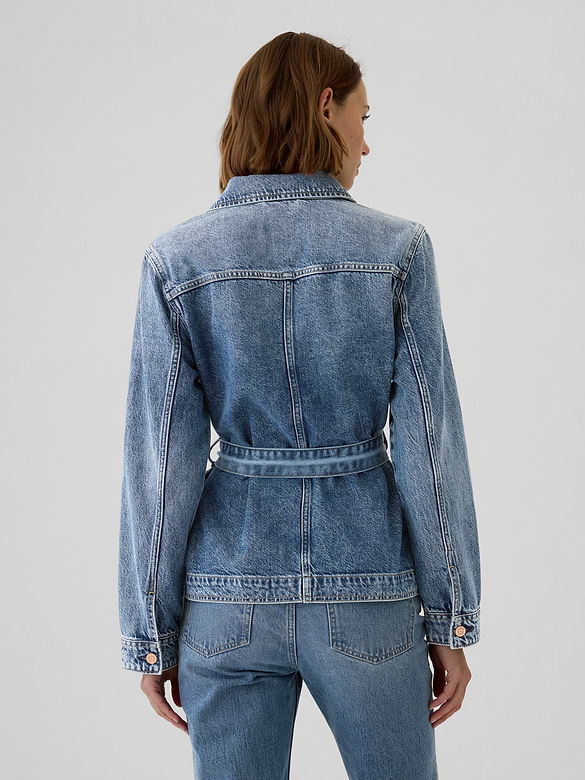 Gap UltraSoft Belted Denim Jacket — photo 3