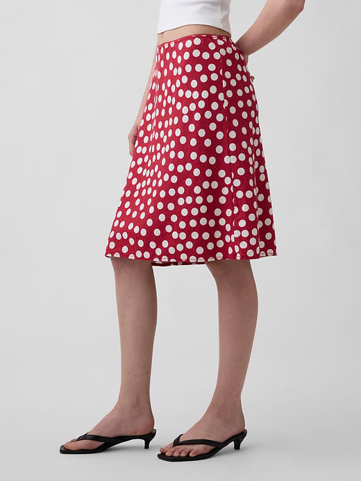 Gap Linen-Blend Bias-Cut Skirt — photo 4