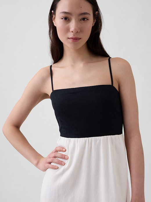 Gap Linen-Blend Empire Waist Maxi Dress — photo 5