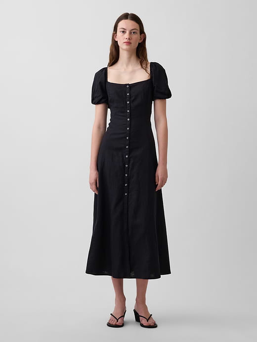 Gap Linen-Blend Empire Waist Maxi Dress — photo 1