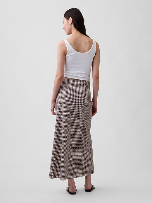 Gap Linen-Blend Maxi Slip Skirt — photo 3