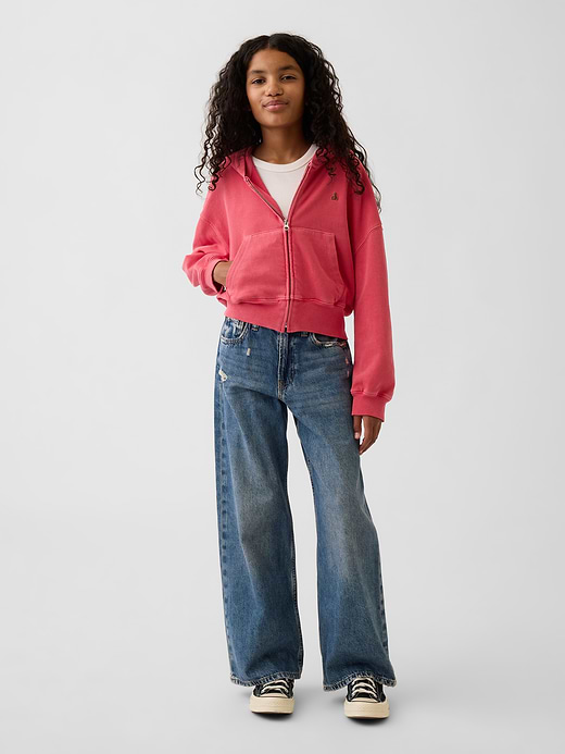 Gap Kids VintageSoft Terry Wedge Zip Hoodie — photo 3