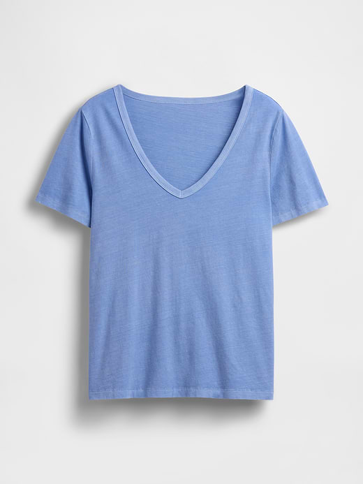Gap Organic Cotton VintageSoft V-Neck T-Shirt — photo 5