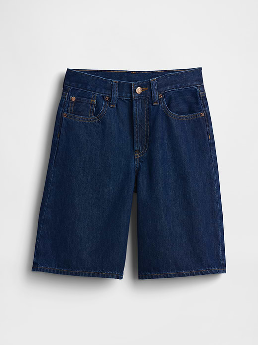 Gap Kids Mid Rise Longline Denim Shorts — photo 3