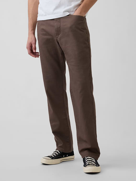 Gap Linen-Cotton Relaxed Straight Pants — photo 3