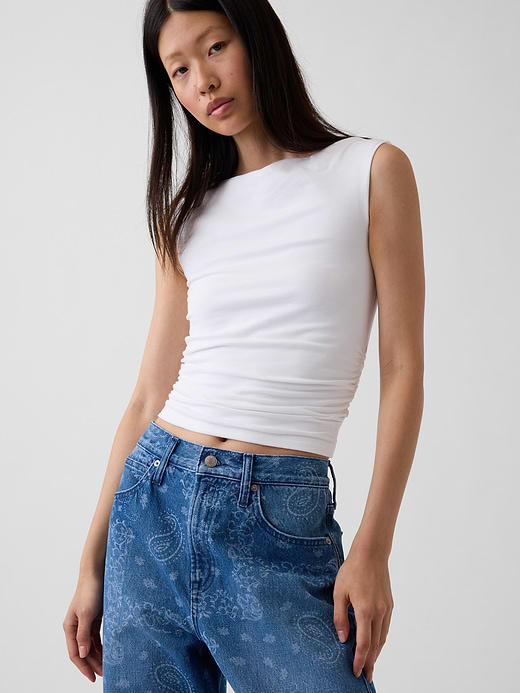 Gap High Rise Barrel Jeans — photo 6
