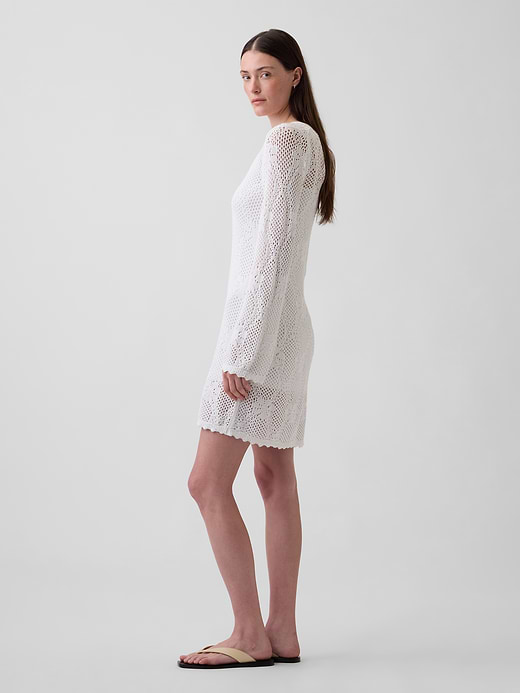 Gap Pointelle Sweater Mini Dress — photo 4