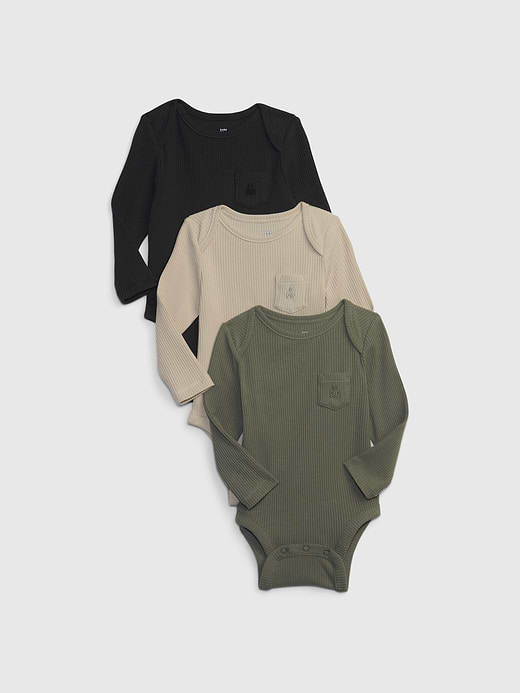 Gap Baby First Favorites TinyRib Bodysuit (3-Pack) — photo 1