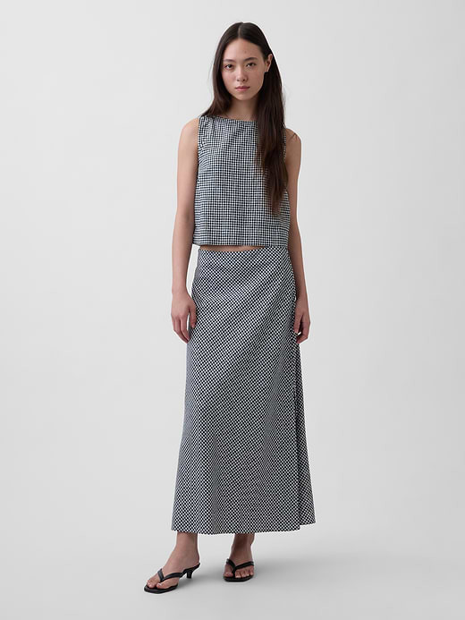 Gap Linen-Blend Maxi Slip Skirt — photo 1