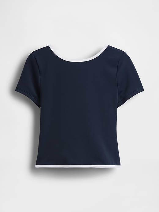 Gap GapFit Smooth Reversible Wrap Crop Top — photo 7