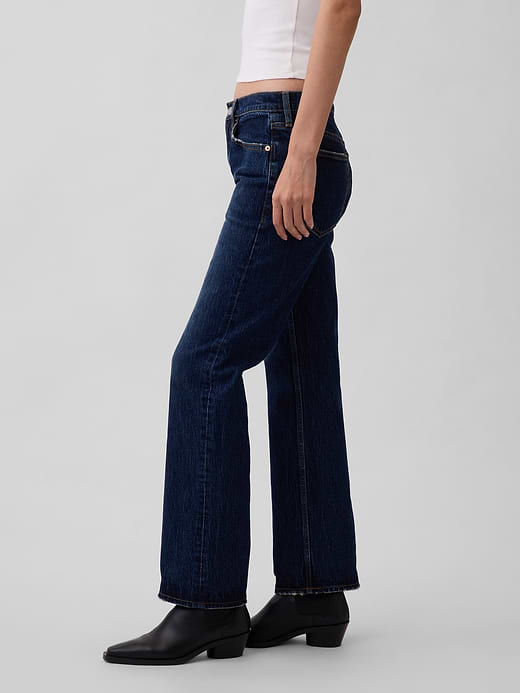 Gap Mid Rise Relaxed Straight Jeans — photo 4