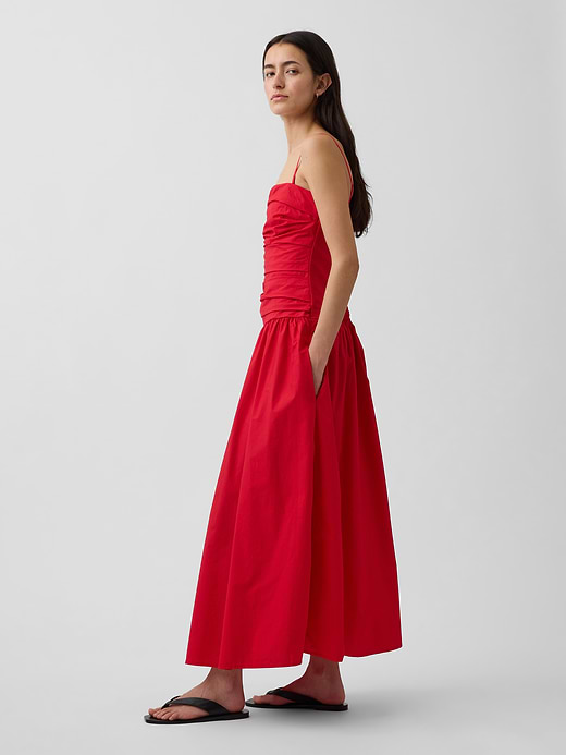 Gap Poplin Drop-Waist Maxi Dress — photo 4