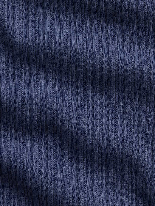 Gap Kids Pointelle Rib Button-Front T-Shirt — photo 5