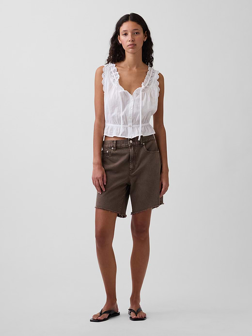 Gap 8" Mid Rise UltraSoft Loose Bermuda Shorts — photo 1