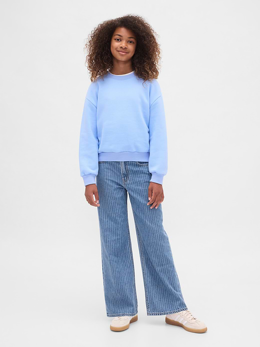 Gap Kids Low Rise Stride Wide-Leg Jeans — photo 1