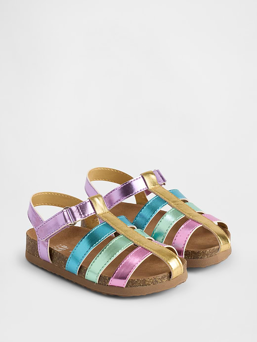 Gap Toddler Metallic Fisherman Sandals — photo 3