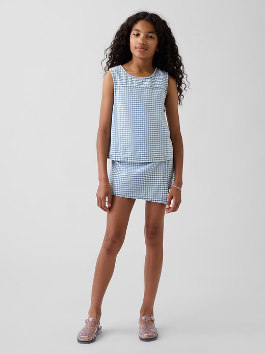 Gap Kids Gingham Denim Shell Tank Top — photo 5