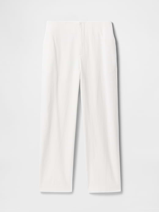 Gap Linen-Blend Relaxed Straight Ankle Pants — photo 8
