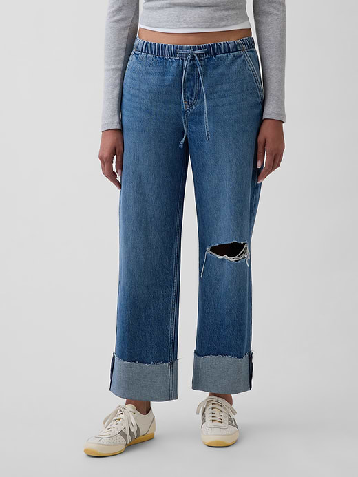 Gap Low Rise '90s Loose Easy Crop Jeans — photo 3