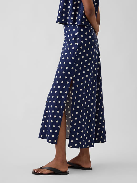 Gap Linen-Blend Maxi Slip Skirt — photo 4