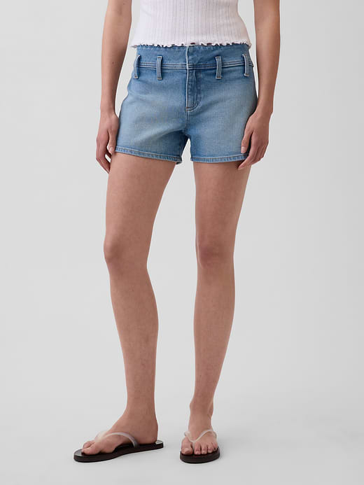 Gap 3" Low Rise Lace-Up Denim Shorts — photo 3