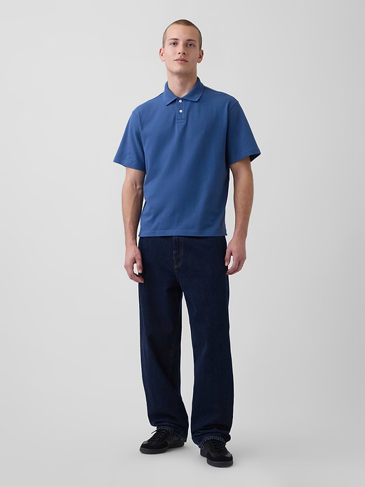 Gap Relaxed Pique Polo — photo 3
