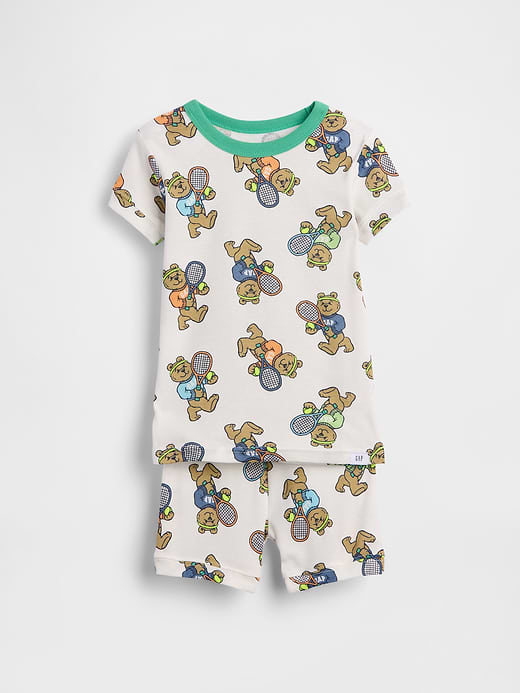 Gap Baby & Toddler Organic Brushed Cotton Brannan Bear Tennis PJ Short Set — photo 1