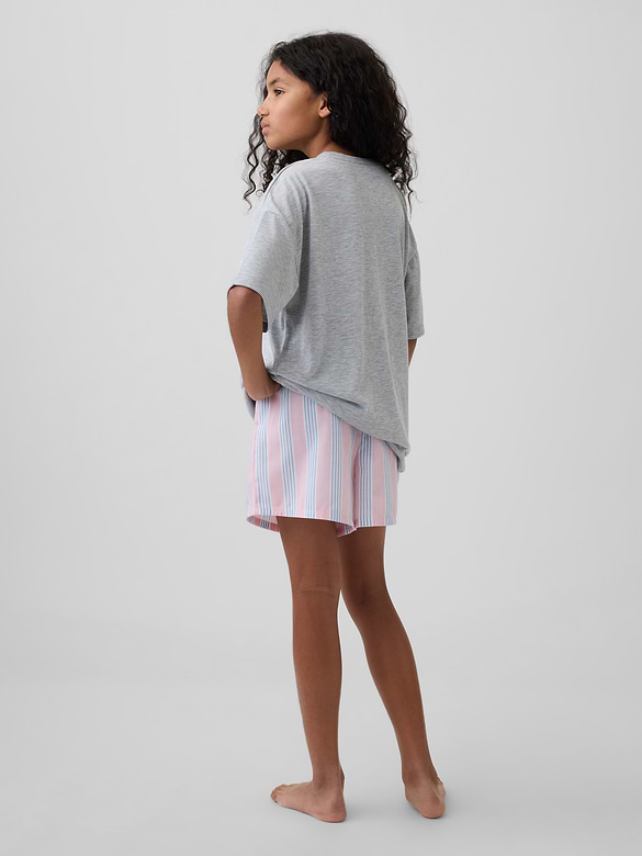 Gap Kids Recycled Poplin PJ Boxer Shorts — photo 4