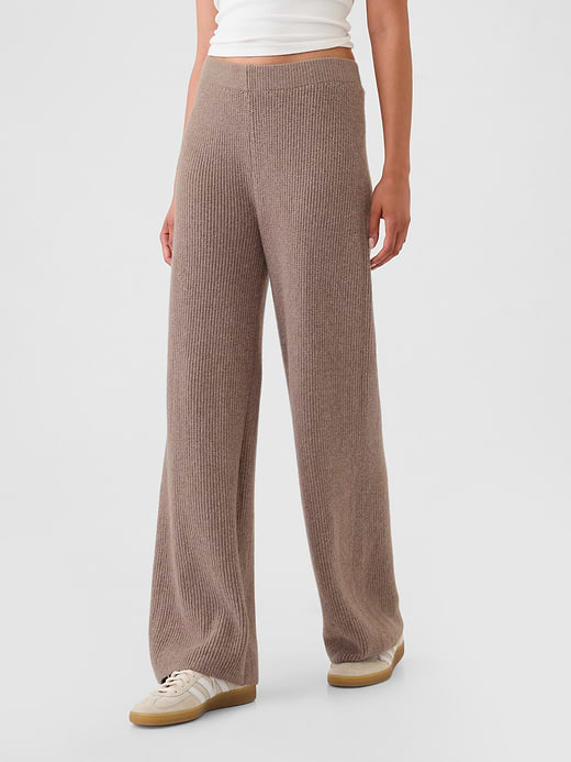 Gap CashSoft Shaker-Stitch Sweater Pants — photo 3