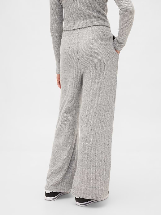 Gap Kids Softspun Rib Wide-Leg Pants — photo 5